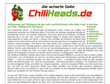 Tablet Screenshot of chiliheads.de